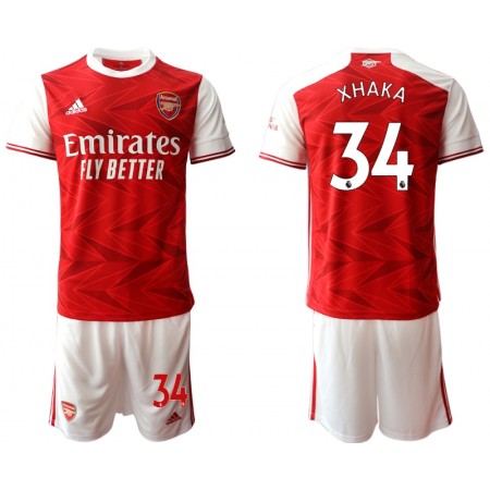 Billiga Fotbollströjor Arsenal Granit Xhaka 34 Barn Hemma tröja 2020/21 Kortärmad